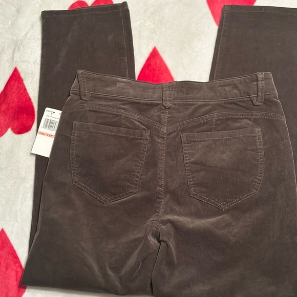 NWT Democracy "Ab"solution® Petite Corduroy Straight Leg Pants - Picture 5 of 14